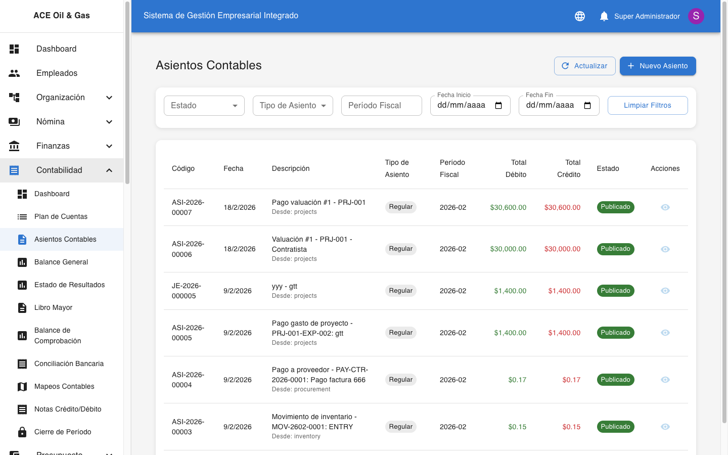 Asientos Contables