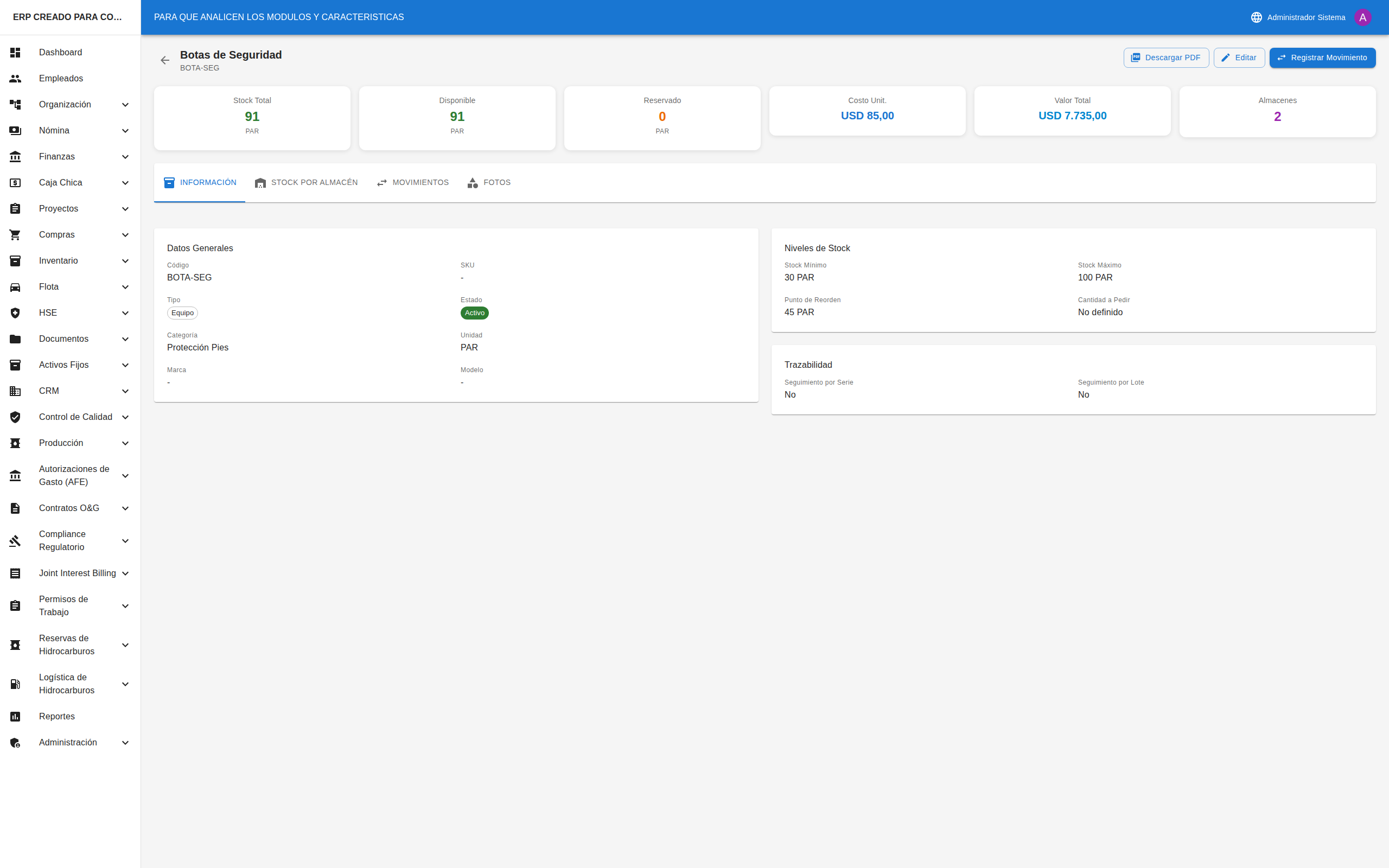 Detalle de Artículo