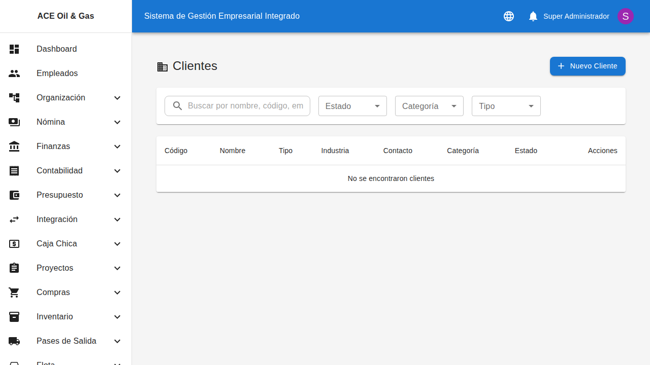 Lista de clientes CRM